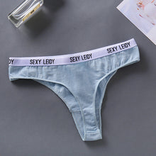 Load image into Gallery viewer, Sexy Women G-String Women Underwear Underpants Female Lingerie Briefs Ladies Thong Ziggy Cotton Panties Fashion Letter  Panties M-XL
