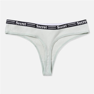 Sexy Women G-String Women Underwear Underpants Female Lingerie Briefs Ladies Thong Ziggy Cotton Panties Fashion Letter  Panties M-XL