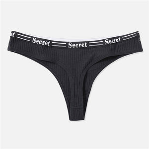 Sexy Women G-String Women Underwear Underpants Female Lingerie Briefs Ladies Thong Ziggy Cotton Panties Fashion Letter  Panties M-XL