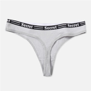 Sexy Women G-String Women Underwear Underpants Female Lingerie Briefs Ladies Thong Ziggy Cotton Panties Fashion Letter  Panties M-XL