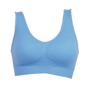 Fashion New 2020 Double Layer Large Size Ziggy Seamless Rimless Vest Style No Trace Sports Bra