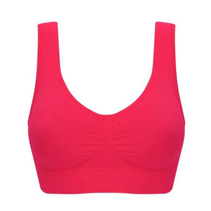 Fashion New 2020 Double Layer Large Size Ziggy Seamless Rimless Vest Style No Trace Sports Bra