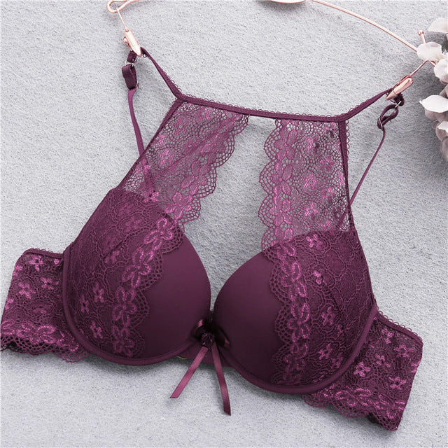 Sexy Push Up Bra Lingerie Femme Transparent Seamless Wireless Bra Intimates Lace Bralette New Brassiere Crop Top Bras For Women