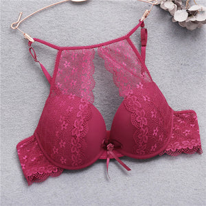 Sexy Push Up Bra Lingerie Femme Transparent Seamless Wireless Bra Intimates Lace Bralette New Brassiere Crop Top Bras For Women