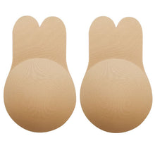 Load image into Gallery viewer, Ziggy  Nipple Cover Reusable Breast Pasties Silicone Invisible Lingerie Push Up Bra Rabbit Strapless Adhesive Bra Sticker Self Adhesive
