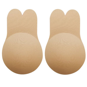 Ziggy  Nipple Cover Reusable Breast Pasties Silicone Invisible Lingerie Push Up Bra Rabbit Strapless Adhesive Bra Sticker Self Adhesive