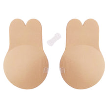 Load image into Gallery viewer, Ziggy  Nipple Cover Reusable Breast Pasties Silicone Invisible Lingerie Push Up Bra Rabbit Strapless Adhesive Bra Sticker Self Adhesive
