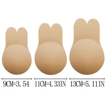 Load image into Gallery viewer, Ziggy  Nipple Cover Reusable Breast Pasties Silicone Invisible Lingerie Push Up Bra Rabbit Strapless Adhesive Bra Sticker Self Adhesive
