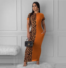 Load image into Gallery viewer, 2020 Ziggy summer women Fashion Leopard Print bodycon long Maxi Ziggy sexy dress club party dresses vestidos plus size
