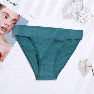 Ziggy Women 100% Cotton Panties Sexy Low Waist Underwear Panties for Female Lingerie Underpants Hollow Heart Embossed Briefs Solid Color