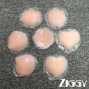 Ziggy  Invisible Breast Cover Sexy Backless Strapless Bra Push Up Adhesive Silicone Bra Reusable Women Breast Petals Lift Nipple Cover