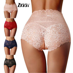 Sexy Women Panties Lace Underwear Ziggy Woman Knickers Lace Panties Mesh Floral Lingerie Female Seamless Briefs Underpants Cotton Plus Size