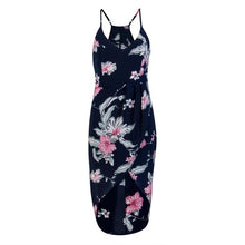 Load image into Gallery viewer, 2020 Women Floral Ziggy Printed Midi Dress Evening Party V Neck Beach Dresses Summer Sundress
