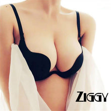 Load image into Gallery viewer, Sexy Women Lingerie U Backless Bras Underwear Deep U Low Cut Push Up Bra Intimates ZIGGY Female Breathable Bralette
