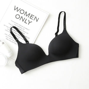 Seamless Bras for Ziggy Summer Women Push Up Bras No Wire Brassiere A B Cup Underwear Sexy Bra Three Quarters(3/4 Cup)