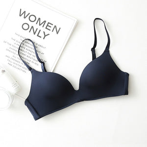 Seamless Bras for Ziggy Summer Women Push Up Bras No Wire Brassiere A B Cup Underwear Sexy Bra Three Quarters(3/4 Cup)