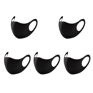 1/5pcs  Adult Unisex Healthy Dust Proof Polyester Mouth Mask Reusable Breathable Three-dimensional Mask Face Cover