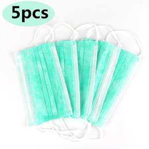 1/5pcs  Adult Unisex Healthy Dust Proof Polyester Mouth Mask Reusable Breathable Three-dimensional Mask Face Cover