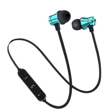 Load image into Gallery viewer, iPhone Samsung Xiaomi Sony,HTC,Huawei, Magnetic Wireless bluetooth Earphone AXT11 music headset Phone Neckband sport Earbuds Earphone with Mic
