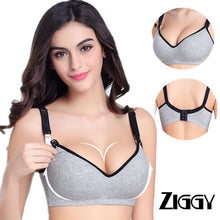 Load image into Gallery viewer, Cotton Maternity  Ziggy Nursing Bras Pregnant Breastfeeding Pregnancy Women Underwear Breast Feeding New Bra soutien gorge allaitement
