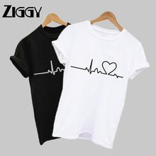 Load image into Gallery viewer, 2020 New ZIGGY Women T-shirts Casual Harajuku Love Printed Tops Tee Summer Female T shirt Short Sleeve T shirt For Womens Clothing
