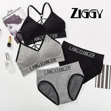 Load image into Gallery viewer, New Sports Bra For Women Sexy Underwear Bra Push Up Sports Bra Set Sport Top High Impact For Fitness Yoga Running Gym Wear Female Bra
