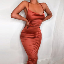 Load image into Gallery viewer, 2020 summer women Ziggy bodycon long midi dress sleeveless backless elegant party outfits sexy  clothes
