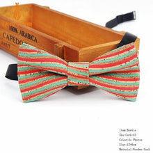 Load image into Gallery viewer, New Cork Wood Fashion Bow Ties Men &amp; Women Novelty Handmade Solid Neckwear for Mens Wedding Party Man Gift Accessories Men Bowtie Ziggy
