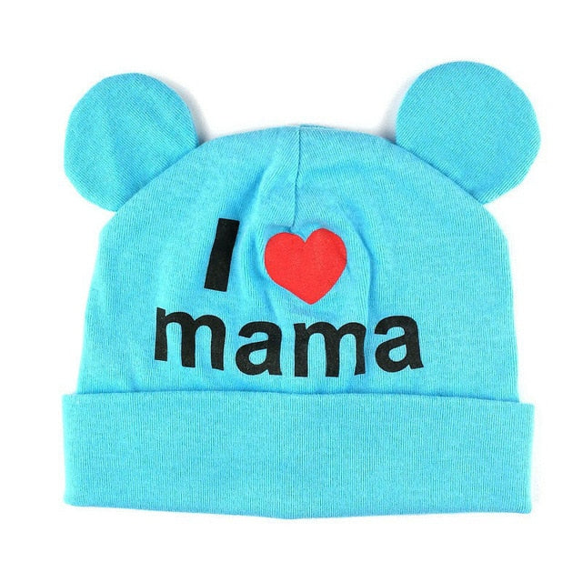 Spring Baby Hats For New Born Babys Cap Cute Ear Newborn Boys Girls Knitted Print Caps Beanies baby bonnet Toddler Kids Hat muts