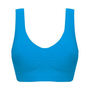 Sexy women push up Fitted BREAST   bra big size backless Ziggy  bras plus size wireless brassiere breathable seamless bra 1pcs